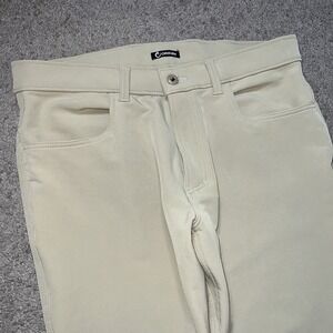 Origin USA Men's Tapered Stretch Woven Travel Pants 36x32 Beige